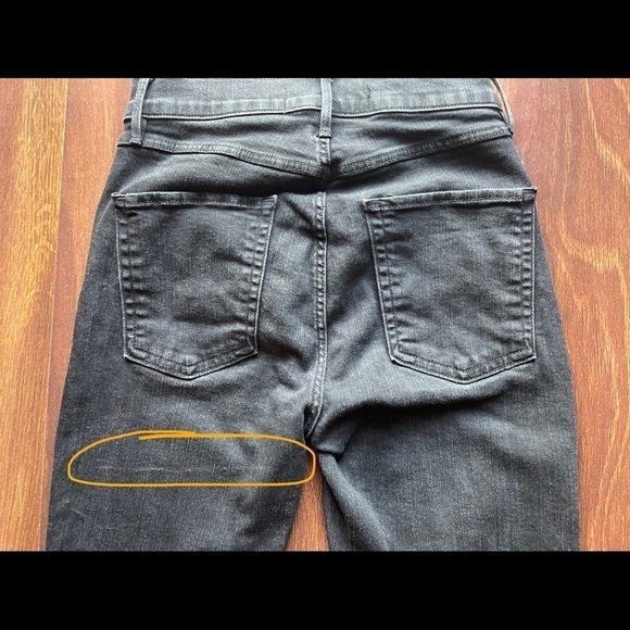 3x1 Black High Rise Skinny Jeans Raw Hem size 23 - Picture 7 of 13